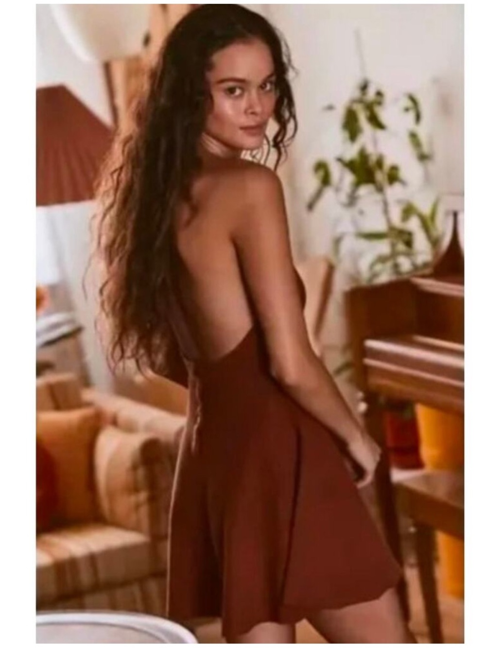 NWT Free People Beach large romper Retro wide leg shorts backless msrp $70